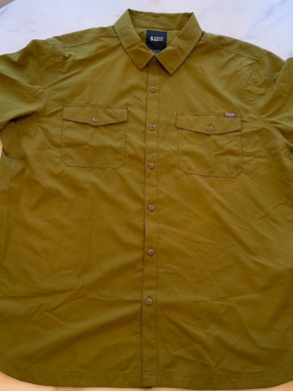 5.11 / XXL / Pea Green / Short Sleeve Freedom Flex Shirt (Never Worn)